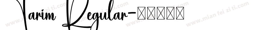 Tarim Regular字体转换